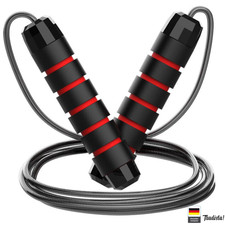 Springseil Hüpfseil Skipping Rope Seilspringen Fitness Rot 2,8m