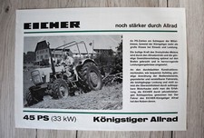 Eicher Original Prospekt für