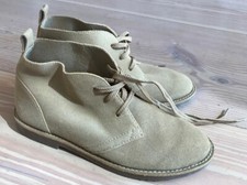 Lands End Schuhe Desert Boots Beige Wildleder Trachten Krepp Gr. 34 Top Neuw.