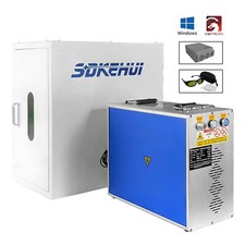 50W 20x20cm Raycus Fiber Lasermarkierer Marking Machine Graviermaschine DE