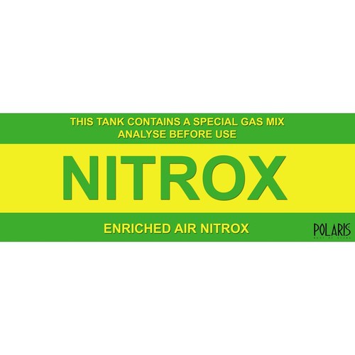 Flaschenaufkleber nitrox - sf-1:,