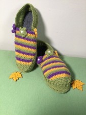 1Paar Hausschuh“ Happy