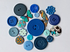 Knöpfe blau Mischung Konvolut