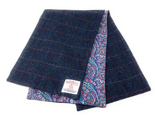 Harris tweed navy - tweed, rotem