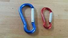 Karabinerhaken Alu / zur Auswahl 60mm oder 80mm / Abverkauf Aktion