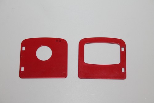 Fenster tür inlay rot - "2x,