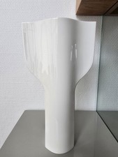 Ritzenhoff Design, Vase "Pure" by Wolf Karnagel, Weiß, Rar, 80er Style, 30 cm
