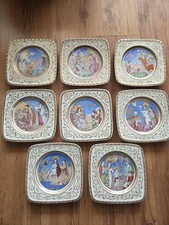 Hutschenreuther Porzellan Teller 8x Weihnachtsteller Ole Winther 1983 - 1990 