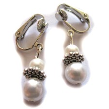 CLIPS OHRRINGE künstl Perlen
