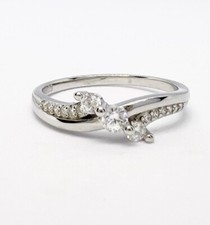 Funkelnder Trio Ring echt 925