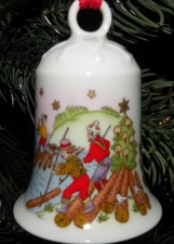 Hutschenreuther Weihnachtsglocke 1998 Flößerland Christmas Bell 