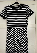 Reserved Kleid Gestreift Streifen Zipfelkleid Shirtkleid Midi L NEU 39€