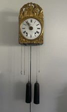 Französische Wanduhr antik mit Pendel