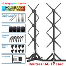 3D Hologram Projector 576 Beads WIFI 16G LED Holographic Fan Advertising Display