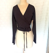 Damen Wickel Bolero Schwarz