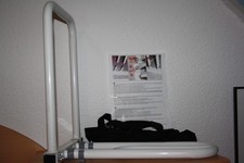 Bett - Aufstehhilfe Hilfsmittel fürs Bett, stabiler Stahl, höhenverstellbar