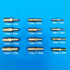 Messing Reduzierung Schlauchtülle Gerade mit Widerhaken Klebepresse