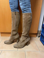 Stiefel DUO Boots - Nubukleder Damen - Farbe Taupe/hellbraun/beige - Größe 41-