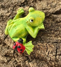 Steinguss Figur Kleiner Frosch