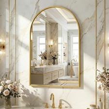 Bogen wandspiegel mit gold - bogen,