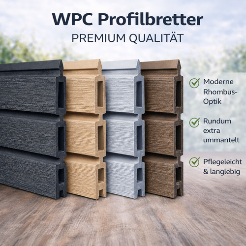 Wpc sichtschutz einzelprofil - sichtschutz,