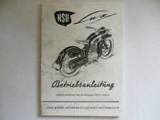 NSU Lux Betriebsanleitung Anleitung Handbuch