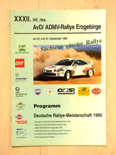 Programmheft - Rallye Erzgebirge 1995 - Deutsche Rallye Meisterschaft ADMV Pokal