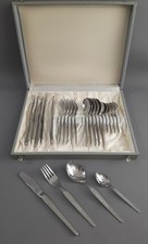 DDR Besteck Kasten 24 teilig Rostfrei Ostalgie Nostalgie Retro Vintage Space Age