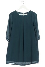 H&M Langarmkleid Damen Kleid Gr. DE 36 grün Elegant