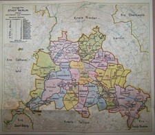 1920 Plan der Stadt Berlin mit