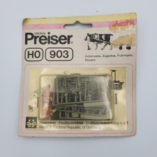 Ackerwalze, zugochse, fuhrmann model kit Preiser 903 Scale H0