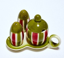 Goebel Hummel Porzellan - Menage Salz-Pfefferstreuer & Senftopf