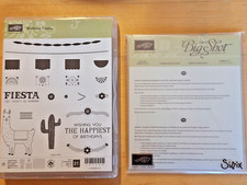 stampin up stempel BIRTHDAY FIESTA und Framelits Formen FIESTA Lama  Neu Rar