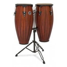 Latin Percussion LP646NY-CMW, Conga Set 10"+11" Carved Mango Wood