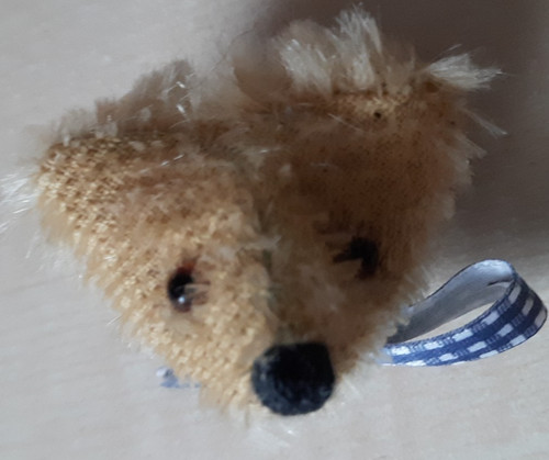 Teddybär kopf brosche - kopf,