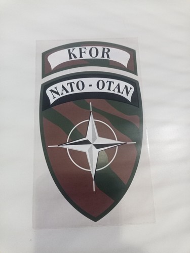 Kfor aufkleber 17 cm - kfor, x