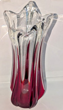 vintage Murano Glas Zipfelvase