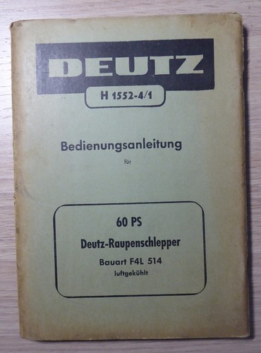 Deutz raupen schlepper - raupen-schlepper, 60ps