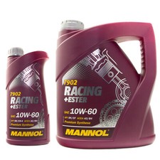 4+1 Liter Mannol Racing + Ester 10W-60 Motoröl VW AUDI BMW Alfa Lancia 10W60 Öl