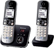 Panasonic KX-TGFA30 mit 2 Mobilteilen und AB sowie mit Ladestationen Schwarz