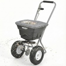 Hand Streuwagen Salzstreuer Düngerstreuer 29 Liter 36kg Saatgut Sand Schleuder 