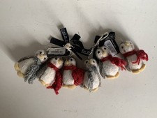 Filzanhänger 6x Pinguin Én Gry & Sif Deko Weihnachten Danish Anhänger Handarbeit