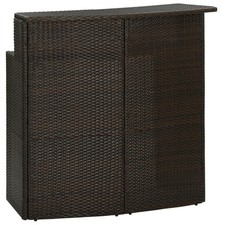 Garten Bartisch Poly Rattan