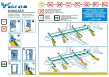 Safety Card / Aigle Azur / Airbus A321