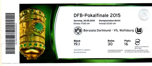 Ticket dfb pokal finale 2015 - ticket,