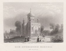 Potsdam Alexandrowka Original Stahlstich Payne 1850