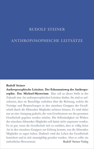 Anthroposophische leitsätze - anthroposophische, |