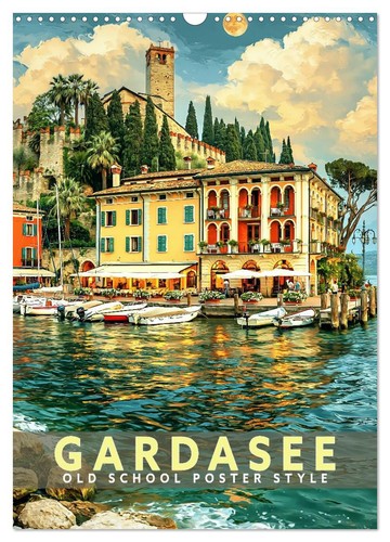 Gardasee old school - school, poster