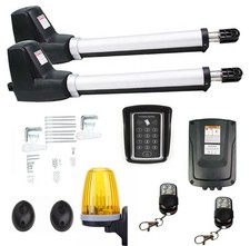 Drehtorantrieb 24 V 2-flügelig 5 m / 500 kg – keine Stopper nötig, Soft-Start