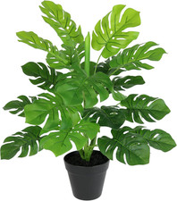 Künstliche Splitphilo-Pflanze im Topf 46x35x35cm Dekopflanze Grünpflanze